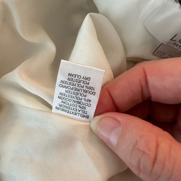 Ann Taylor Loft Petite Textured Cream & Black Chevron Stripes Flare Skirt XXSP - Picture 10 of 11